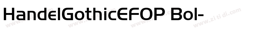 HandelGothicEFOP Bol字体转换